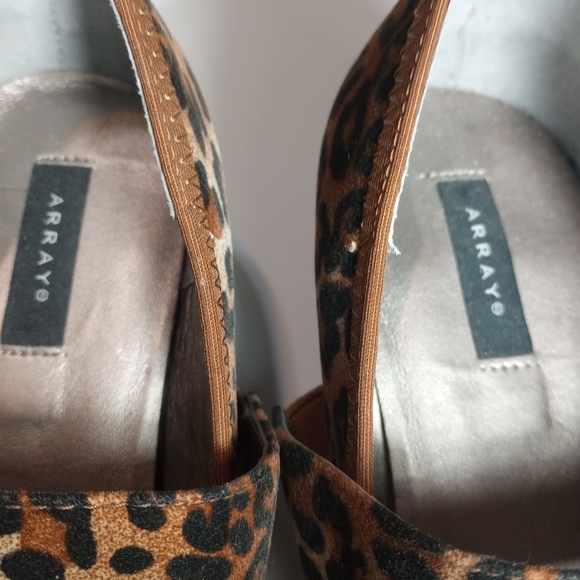 Array Suede Leopard Mary Jane Pumps SZ 7.5M - Picture 6 of 10
